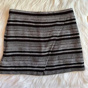 Women’s J. Crew Black and White Mini Skirt Preppy Size 6